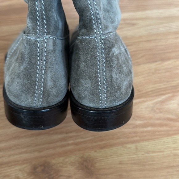 Moschino Grey Suede Knee High Boots Size 36.5 - Picture 4 of 8